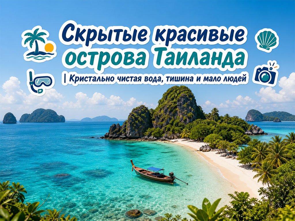 Скрытые красивые острова Таиланда